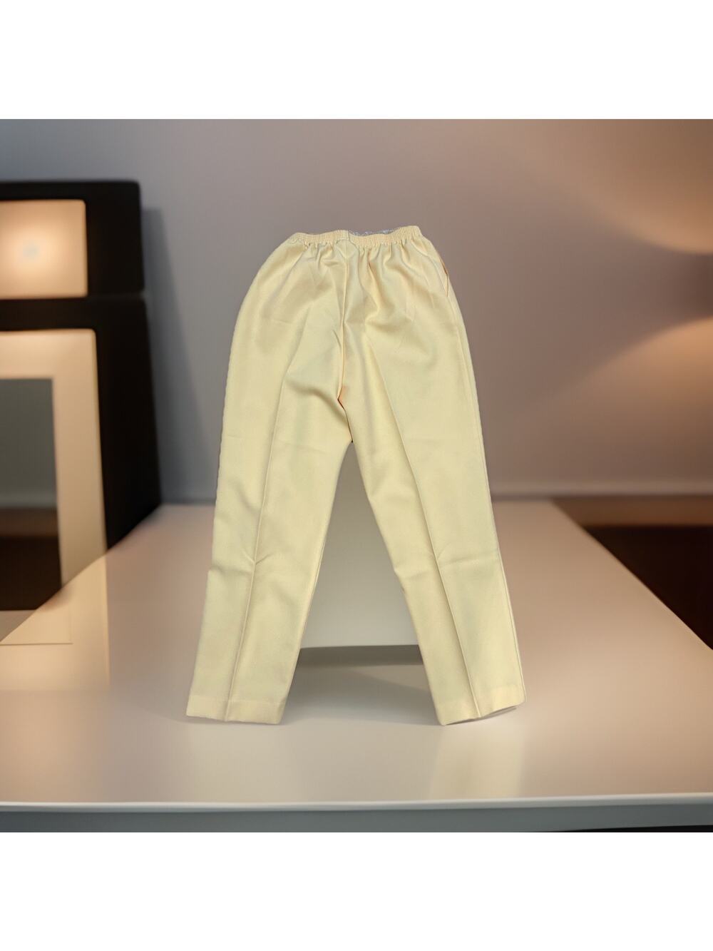 Women’s Yellow Slacks/ Trousers By Alfred Dunner. Size 14, Elastic Waist